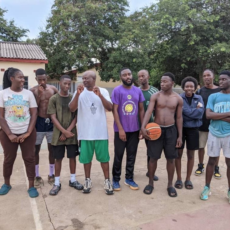 Players and coaches of all ages at a community session