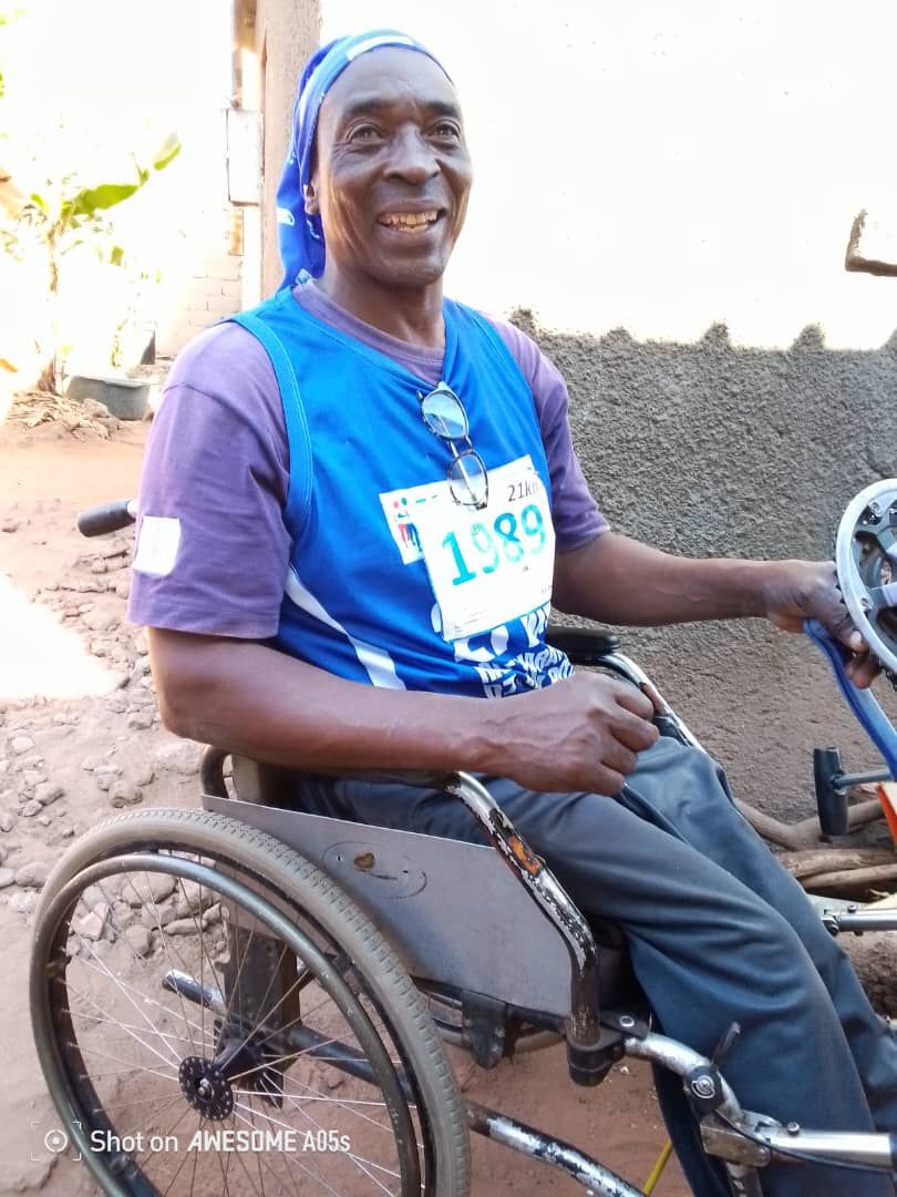A wheelchair athlete in the Panthers programme